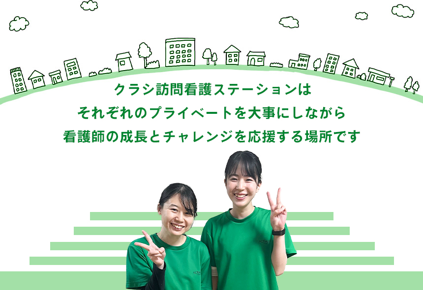 クラシ訪問看護ステーションは地域に根ざした訪問看護ステーションです。